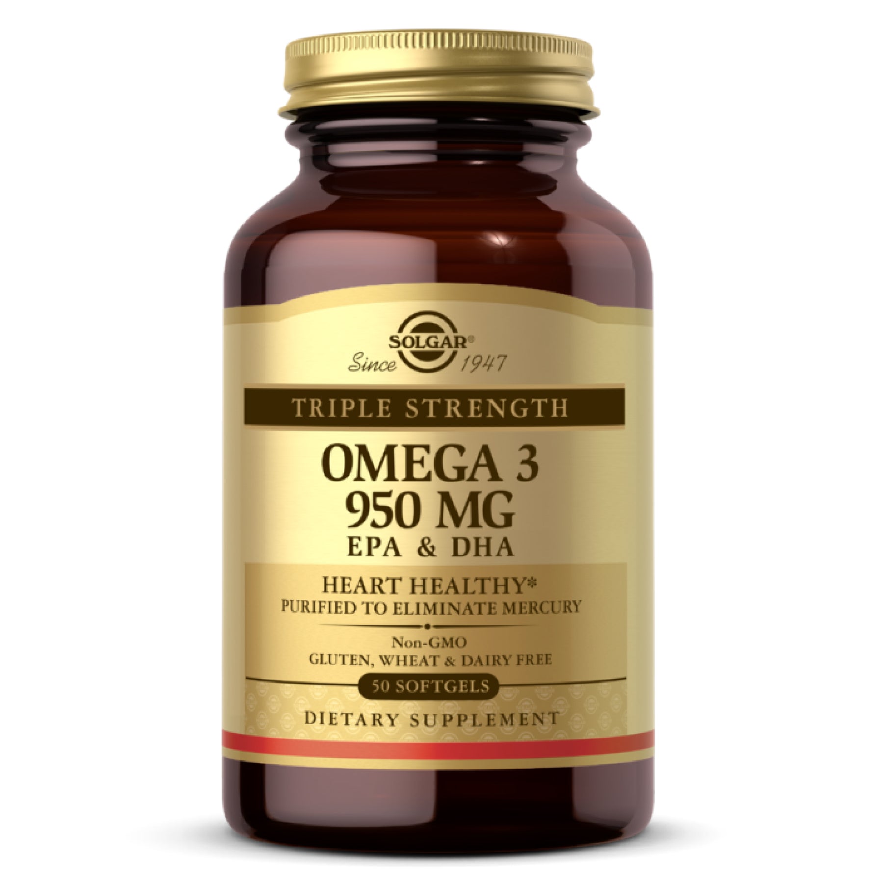 Omega-3 Fish Oil 1000mg — heart and brain support